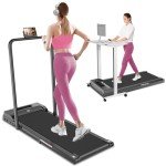 3-in-1 Portable Treadmill with Handle Bar