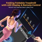 3-in-1 Portable Treadmill with Handle Bar