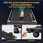 3-in-1 Portable Treadmill with Handle Bar