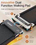 FUNRAY 2-in-1 Walking Pad Treadmill with Massage