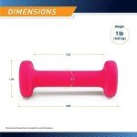 Fuchsia 1-lb Neoprene Dumbbell by Marcy