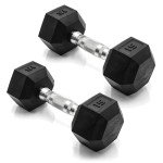 15 LB Coated Hex Dumbbell Weight Pair