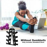 Compact 4-Tier Dumbbell Rack for Home Gym