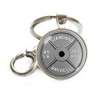 Fitness Keychain Set: Barbell & Dumbbell Rings