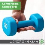 Gaiam 3lb Neoprene Dumbbell for Home Workouts