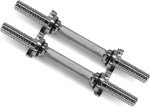 Yes4All Standard Dumbbell Handles with Collars - Set of 2