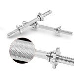 Yes4All Standard Dumbbell Handles with Collars - Set of 2