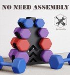 4 Tier Heavy Duty Metal Dumbbell Rack