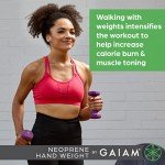 Gaiam 3lb Neoprene Dumbbell for Home Workouts