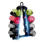 Compact 4-Tier Dumbbell Rack for Home Gym