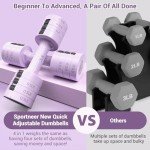 Adjustable Dumbbell Set: Sportneer 0.9-4.5 kg 6-in-1