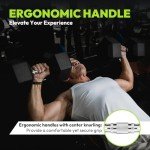 22.5LB Rubber Encased Hex Dumbbells for Strength Training