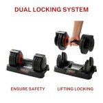 Adjustable 5-in-1 Dumbbells, 25LB Home Trainer