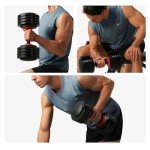 Adjustable 5-in-1 Dumbbells, 25LB Home Trainer