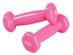 SPRI 1-Pound Pink Vinyl Dumbbell Set of 2