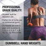 SPRI 1-Pound Pink Vinyl Dumbbell Set of 2