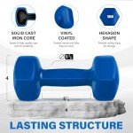 Yes4All 15 lbs Dumbbell Set - Nautical Blue