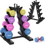 TomCare 4-Tier Dumbbell Rack for Home Gym