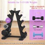 TomCare 4-Tier Dumbbell Rack for Home Gym