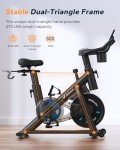 MERACH Magnetic Exercise Bike with App & Rack