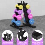TomCare 4-Tier Dumbbell Rack for Home Gym