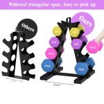 TomCare 4-Tier Dumbbell Rack for Home Gym