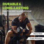 7.5LB Rubber Hex Dumbbells for Strength Training