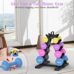 TomCare 4-Tier Dumbbell Rack for Home Gym