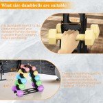 5-Tier A-Frame Dumbbell Rack Organizer (Black)
