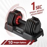 Adjustable 55LB Dumbbell with Anti-Slip Handle
