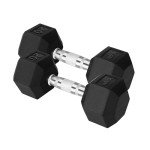 Yes4All 20 lbs Chrome Grip Hex Dumbbells Pair