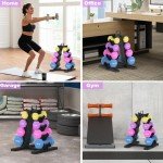 TomCare 4-Tier Dumbbell Rack for Home Gym