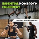 7.5LB Rubber Hex Dumbbells for Strength Training