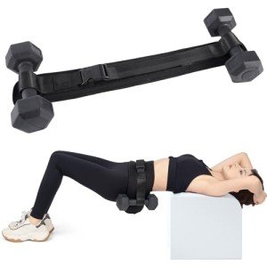 Adjustable Hip Thrust Belt for Dumbbells and Booty