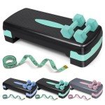 Adjustable Aerobic Stepper with Dumbbells Set