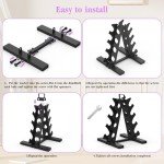 TomCare 4-Tier Dumbbell Rack for Home Gym
