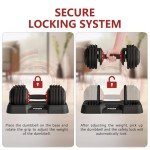 Adjustable 55LB Dumbbell with Anti-Slip Handle