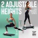 Adjustable Aerobic Stepper with Dumbbells Set