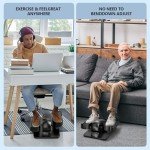 Quiet Compact Elliptical Trainer for Seniors with Remote