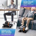 Under-Desk Elliptical Machine for Seniors, Portable & Quiet