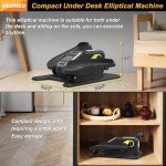 Compact Under Desk Electric Elliptical with Monitor