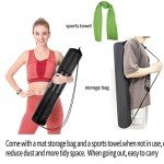 Rowing Machine Mat with Bag and Towel