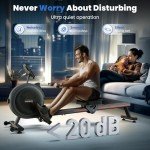 FEIERDUN Magnetic Rower Machine for Home Fitness