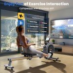 FEIERDUN Magnetic Rower Machine for Home Fitness