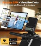 MOSUNY Magnetic Rower with Bluetooth & 16 Resistance Levels