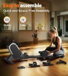 MOSUNY Magnetic Rower with Bluetooth & 16 Resistance Levels