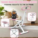 Foldable Squat and Rowing Machine for Home