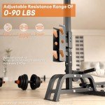 ONETWOFIT 2-in-1 Foldable Rowing & LAT Machine