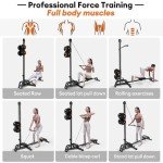ONETWOFIT 2-in-1 Foldable Rowing & LAT Machine