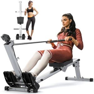 Foldable Rowing Machine with Adjustable Resistance